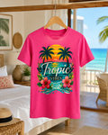 Tropic Vibes T-Shirt in PINK
