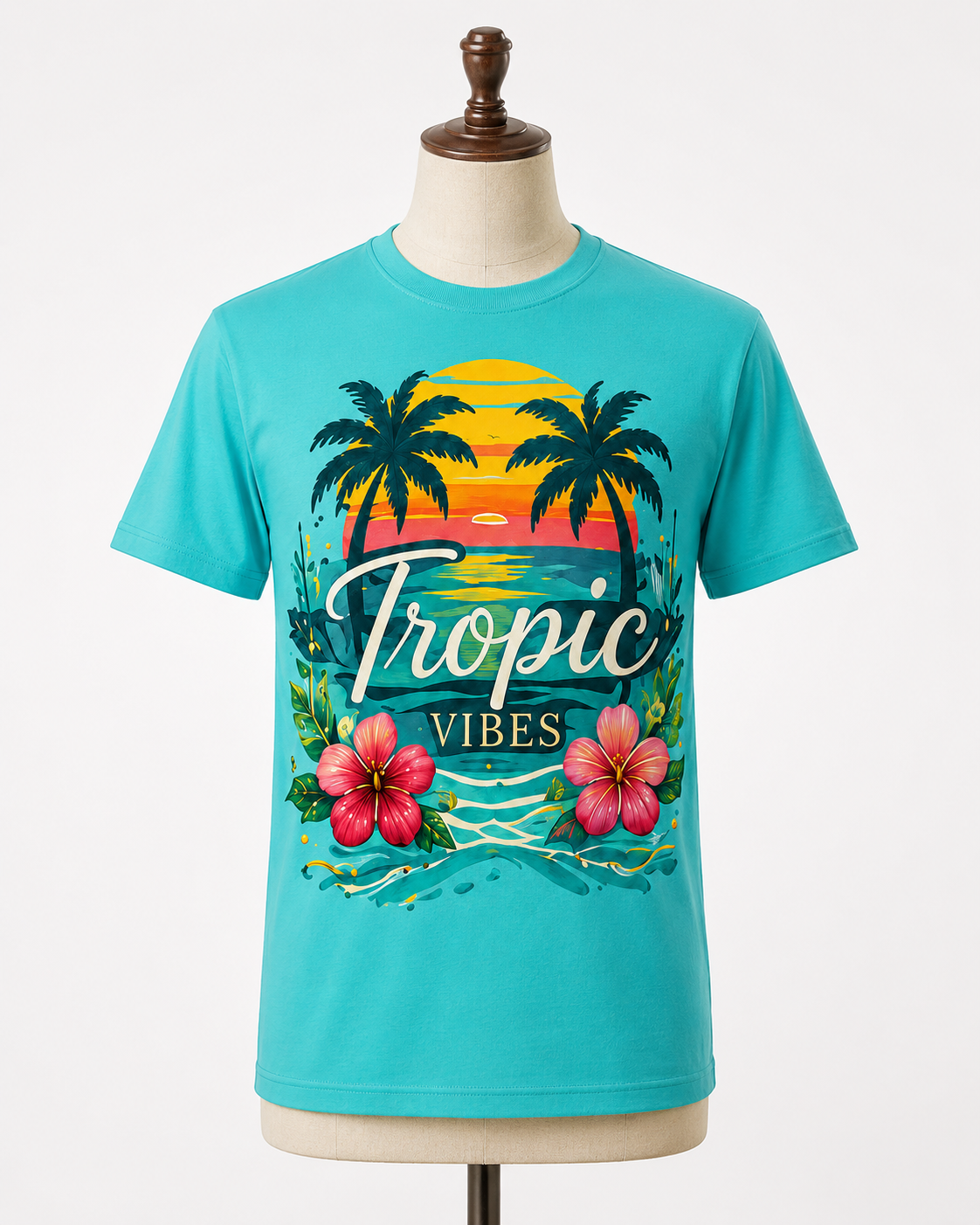 Tropic Vibes T-Shirt in BLUE